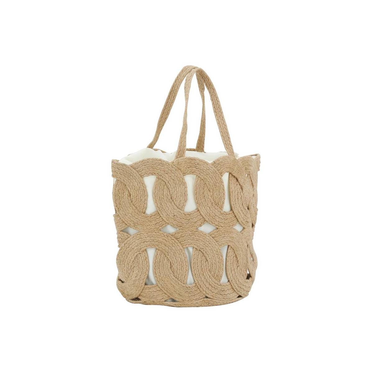 Aubry Gaspard - Sac en jute ajouré doublé coton - Imagen 1