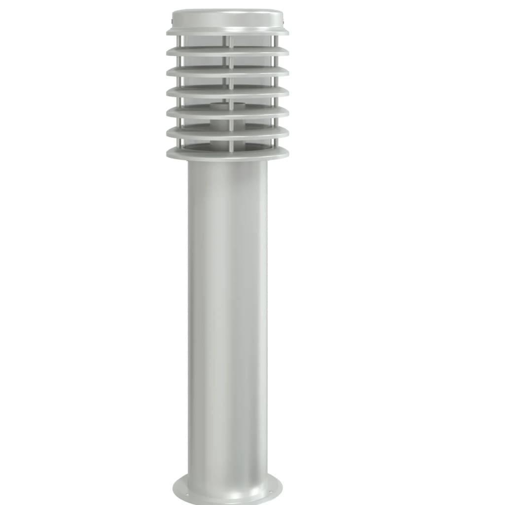 3 pcs Lampadaires de jardin - Lampadaires d'extérieur et sortie argenté acier inoxydable-JU1069 - Image 4