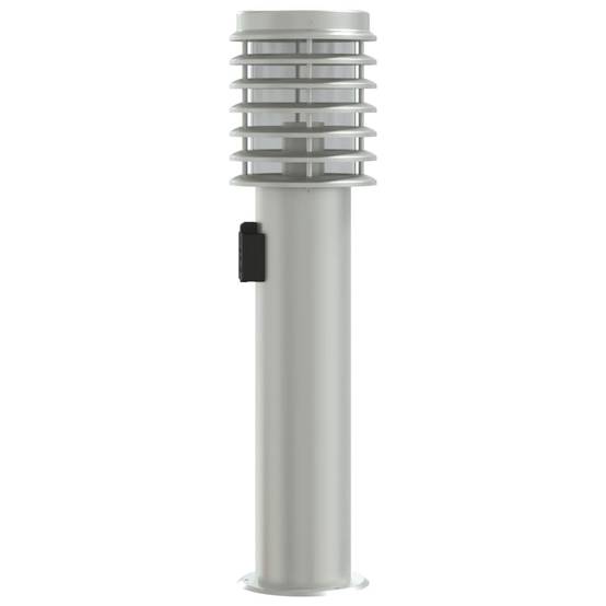 3 pcs Lampadaires de jardin - Lampadaires d'extérieur et sortie argenté acier inoxydable-JU1069 - Image 5