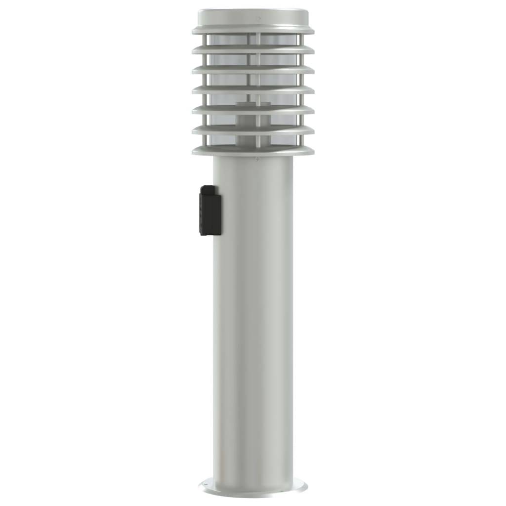 3 pcs Lampadaires de jardin - Lampadaires d'extérieur et sortie argenté acier inoxydable-JU1069 - Image 5