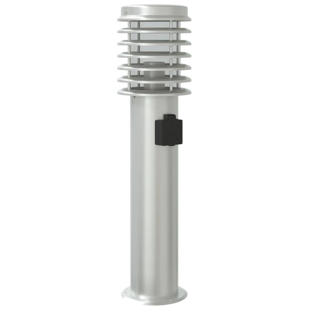 3 pcs Lampadaires de jardin - Lampadaires d'extérieur et sortie argenté acier inoxydable-JU1069 - Image 6