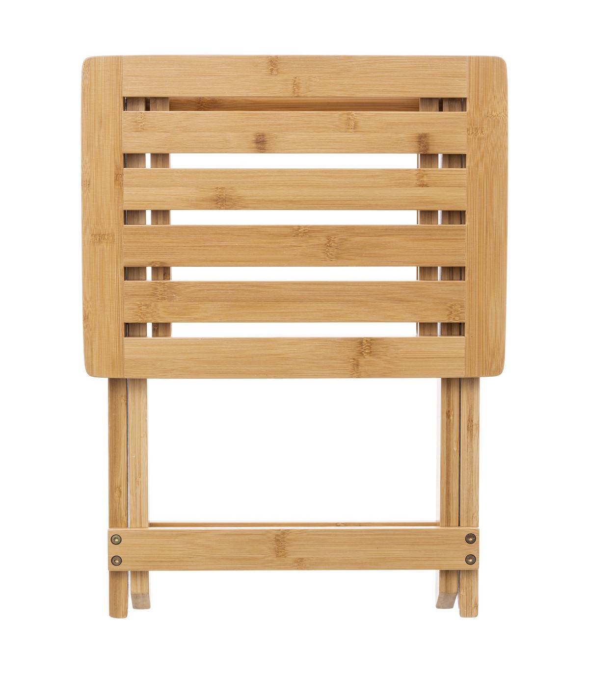 Tabouret pliant en Bambou H 44 cm - Imagen 2