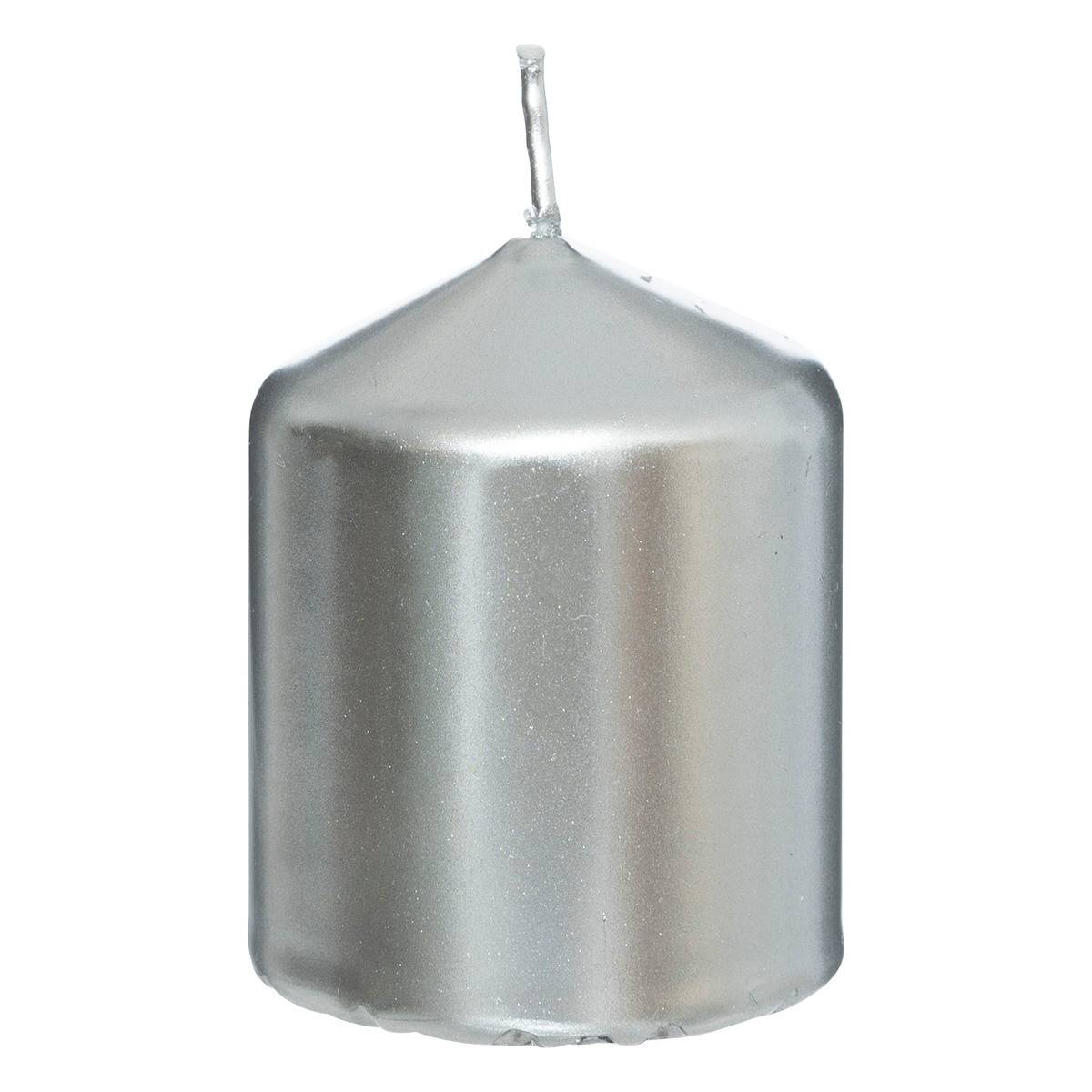 Lot de 4 Bougies Satin Argent 505G - Image 5