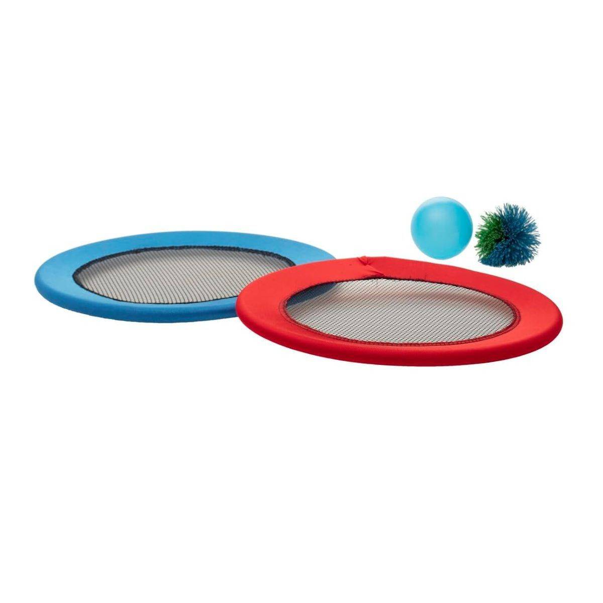 Lot de 2 Raquettes "Balles" 30cm Rouge & Bleu - Image 1
