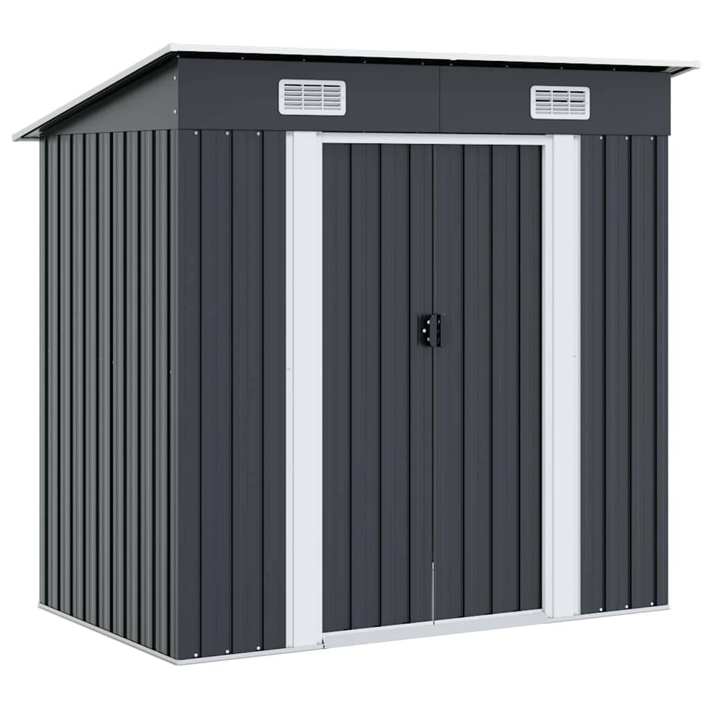 Vidaxl - Abri de jardin Anthracite Acier 1.5m² vidaXL 47026