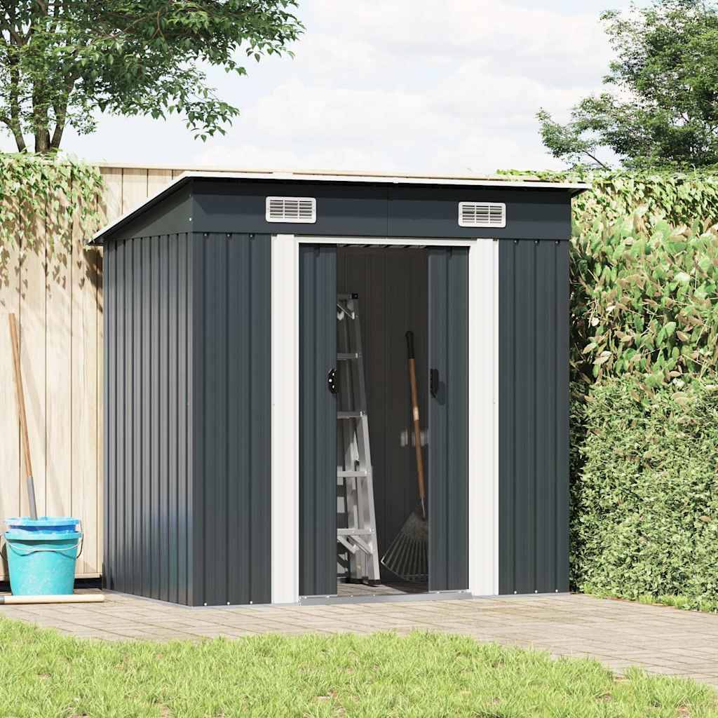 Vidaxl - Abri de jardin Anthracite Acier 1.5m² vidaXL 47026