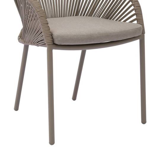 Hesperide - Fauteuil de jardin Oryon empilable café Hespéride - Image 7