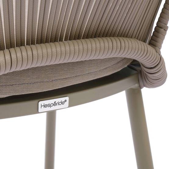 Hesperide - Fauteuil de jardin Oryon empilable café Hespéride - Image 6