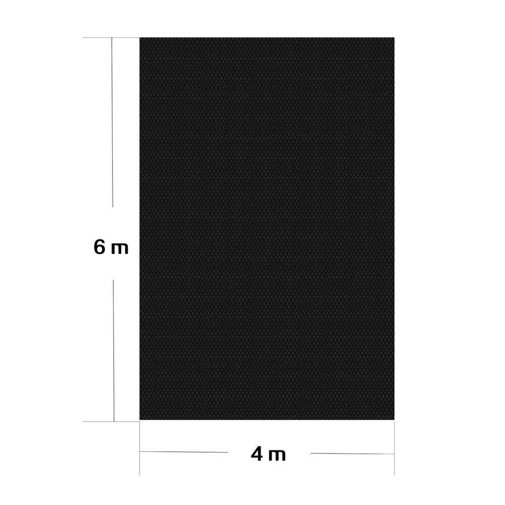 Helloshop26 - Piscine film solaire 4x6m couverture de piscine noir chauffage solaire piscine a - Imagen 1
