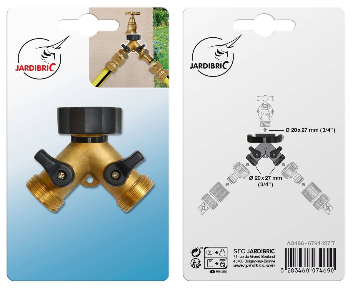 Jardibric - Sélecteurs 2 Sorties Filetées Jardibric en Laiton - Image 4