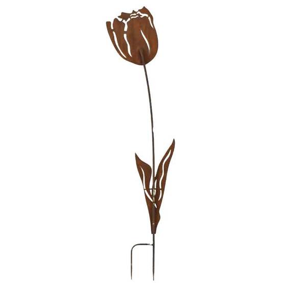 La Grande Prairie - Tuteur fer décoratif tulipe à planter 24x1x90cm - Image 6