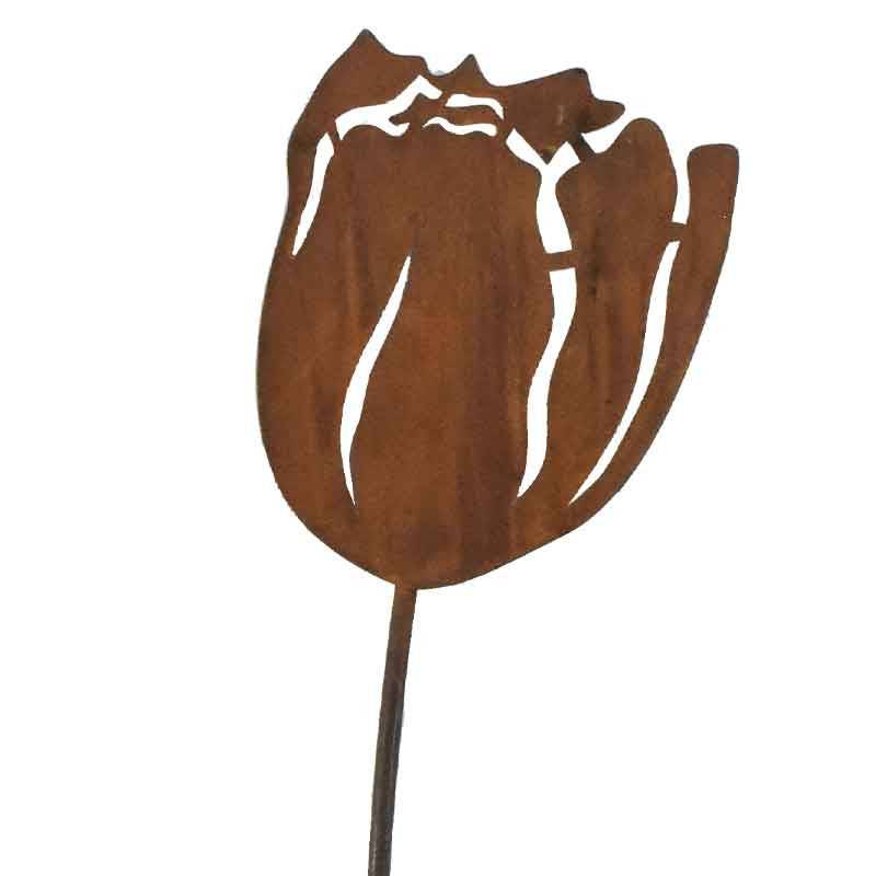 La Grande Prairie - Tuteur fer décoratif tulipe à planter  24x1x90cm - Image 4