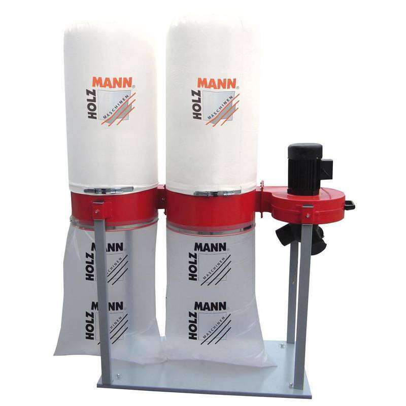 Aspirateur à copeaux de bois 2 x 307L - 230 V - 2200 W Holzmann
