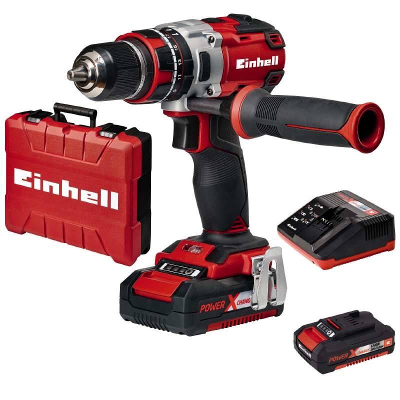 Einhell - Perceuse visseuse à percussion sans fil TE-CD 18 Li-i BL (2x2,0Ah) Einhell