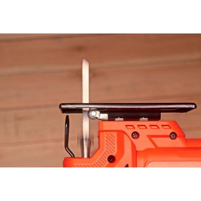 Scie sauteuse filaire 400 W, 0-45°, profondeur bois 65 mm, lame à tige en T, 3000 cps/min - BLACK + DECKER - Image 7