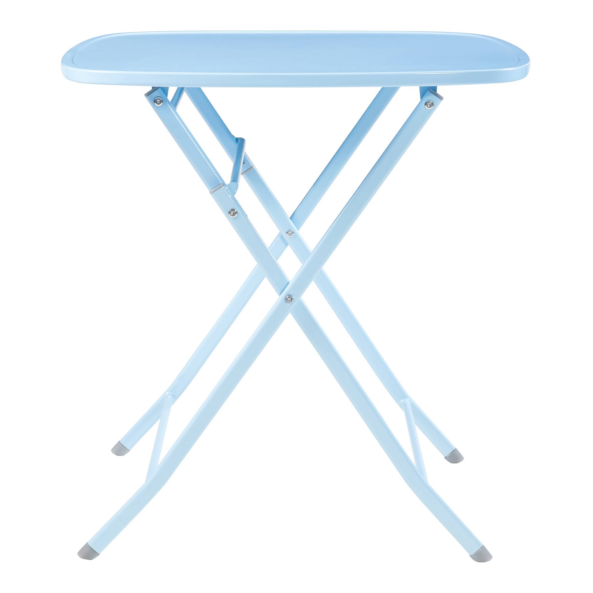 Table de jardin pliante Sande 71 x 70 x 70 cm bleu ciel [en.casa] - Imagen 5