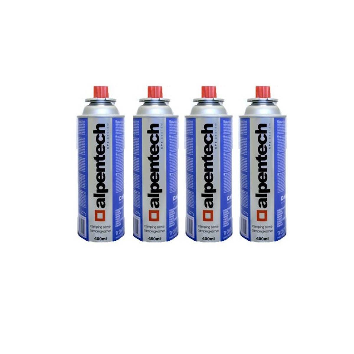 Réchaud à gaz 2 feux 4400W  INOX + Cartouches de gaz ALPEN Camping - Imagen 4