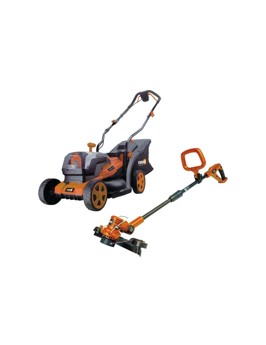 Tondeuse & Coupe-bordure Builder Liberté Sans Fil 2x20v Pour Un Jardin Impeccable - Builder