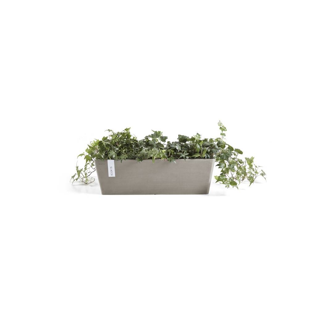 Ecopots - Pot Rectangulaire Bruges 45 Taupe + réservoir d'eau - 45 x 17 x H. 17 cm - 9,7 L ECOPOTS - Imagen 2