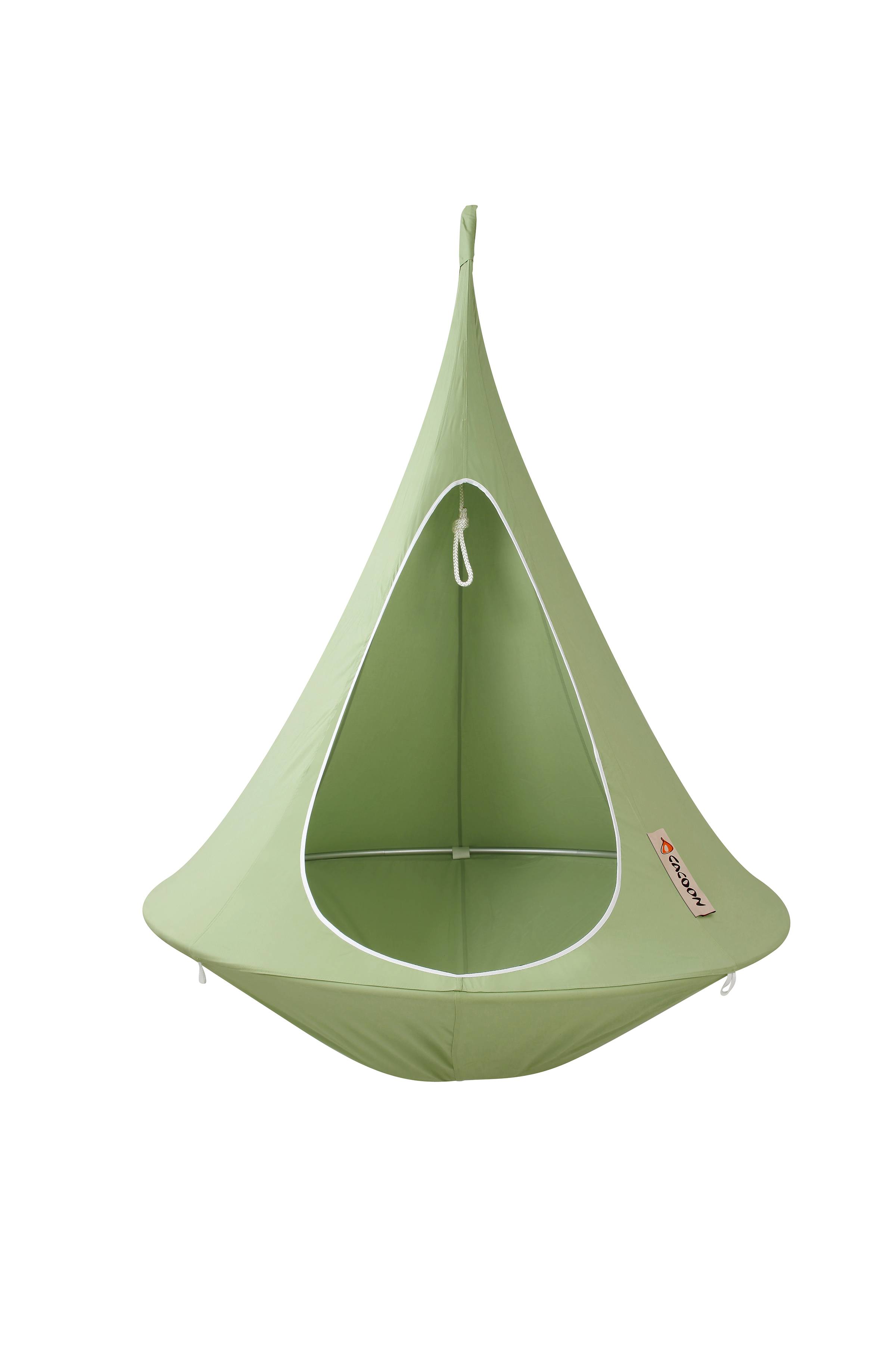 Couleurs du monde - Cacoon Single - Tente de hamac suspendu vert avec moustiquaire - Toile uniquement - Imagen 5