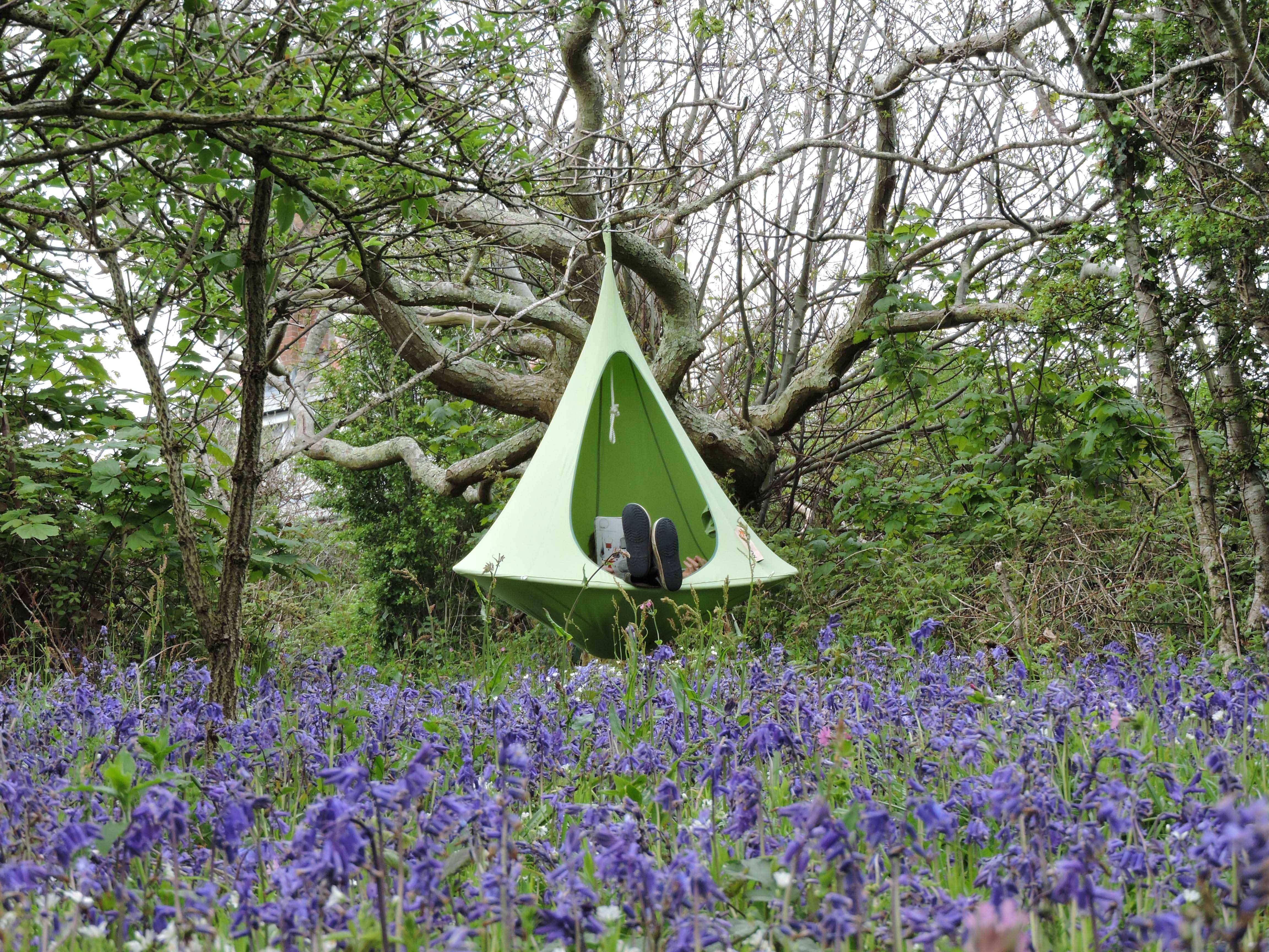 Couleurs du monde - Cacoon Single - Tente de hamac suspendu vert avec moustiquaire - Toile uniquement - Imagen 3