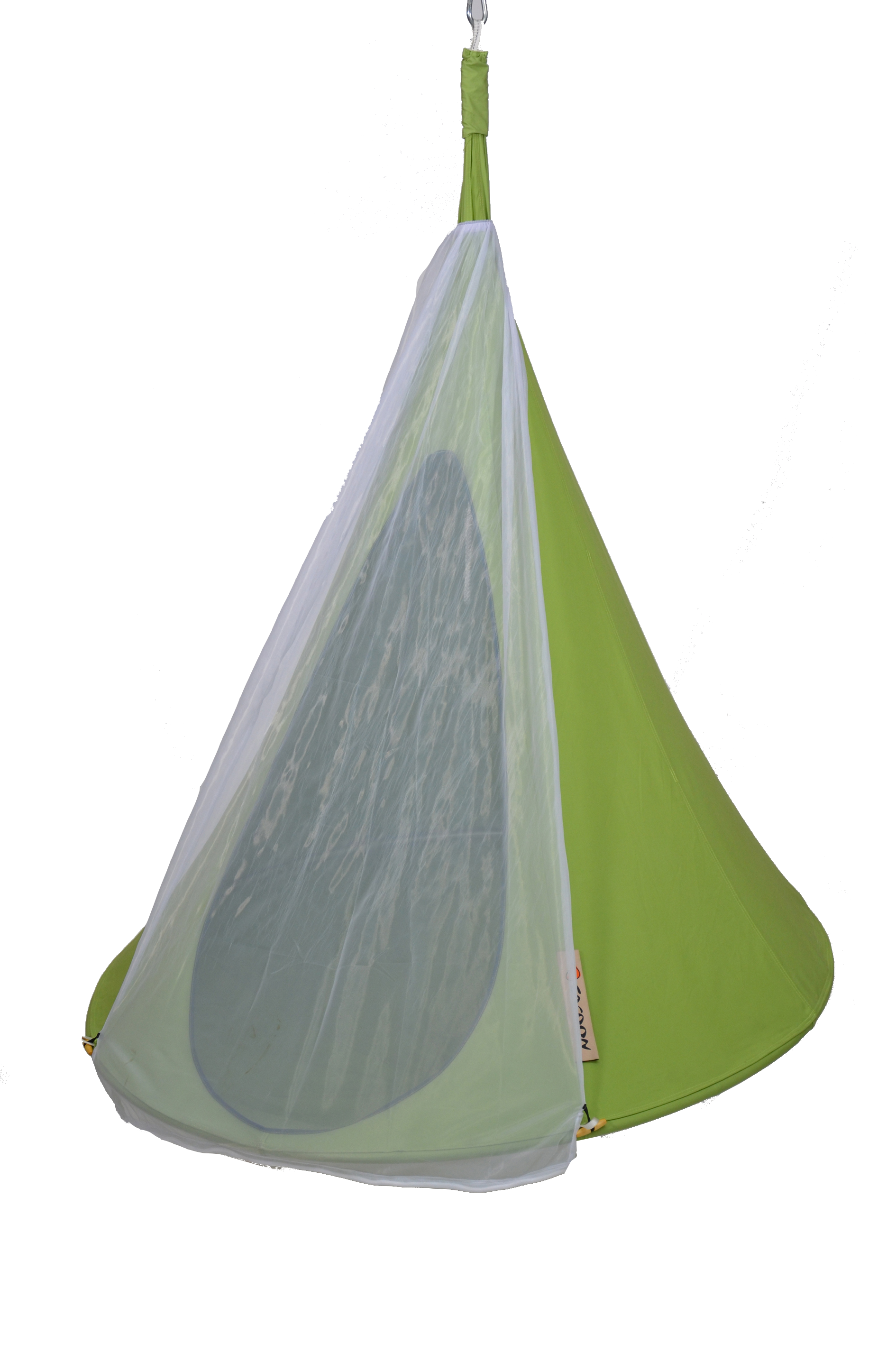 Couleurs du monde - Cacoon Single - Tente de hamac suspendu vert avec moustiquaire - Toile uniquement - Imagen 4