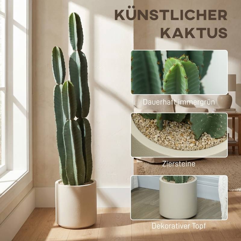 Plante artificielle Cactus en pot H 38 cm - Atmosphera