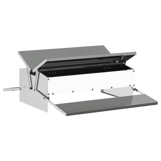 Nourrisseur Pédale Acier Poule Anti-Nuisible 10kg Argent - ComfortXL Outdoor Living - Image 2