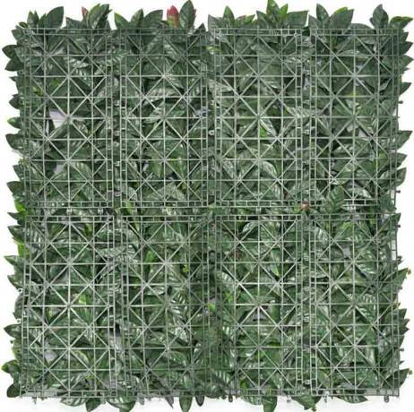 James Grass - France Green - Feuillage artificiel photinia 1m x 1m, Long 17 m - Imagen 4