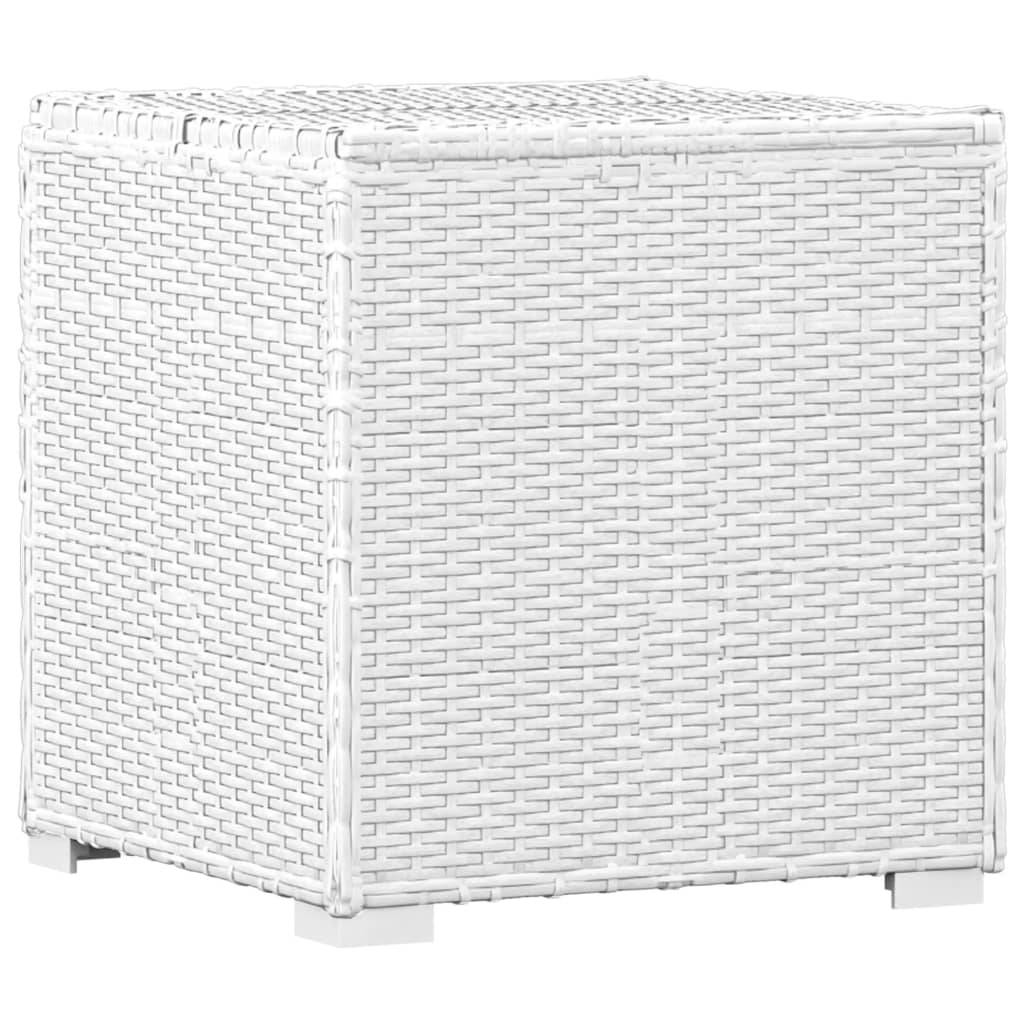 ComfortXL - Transat Blanc Résine Tressée Table et Coussin – ComfortXL Outdoor Living - Image 9