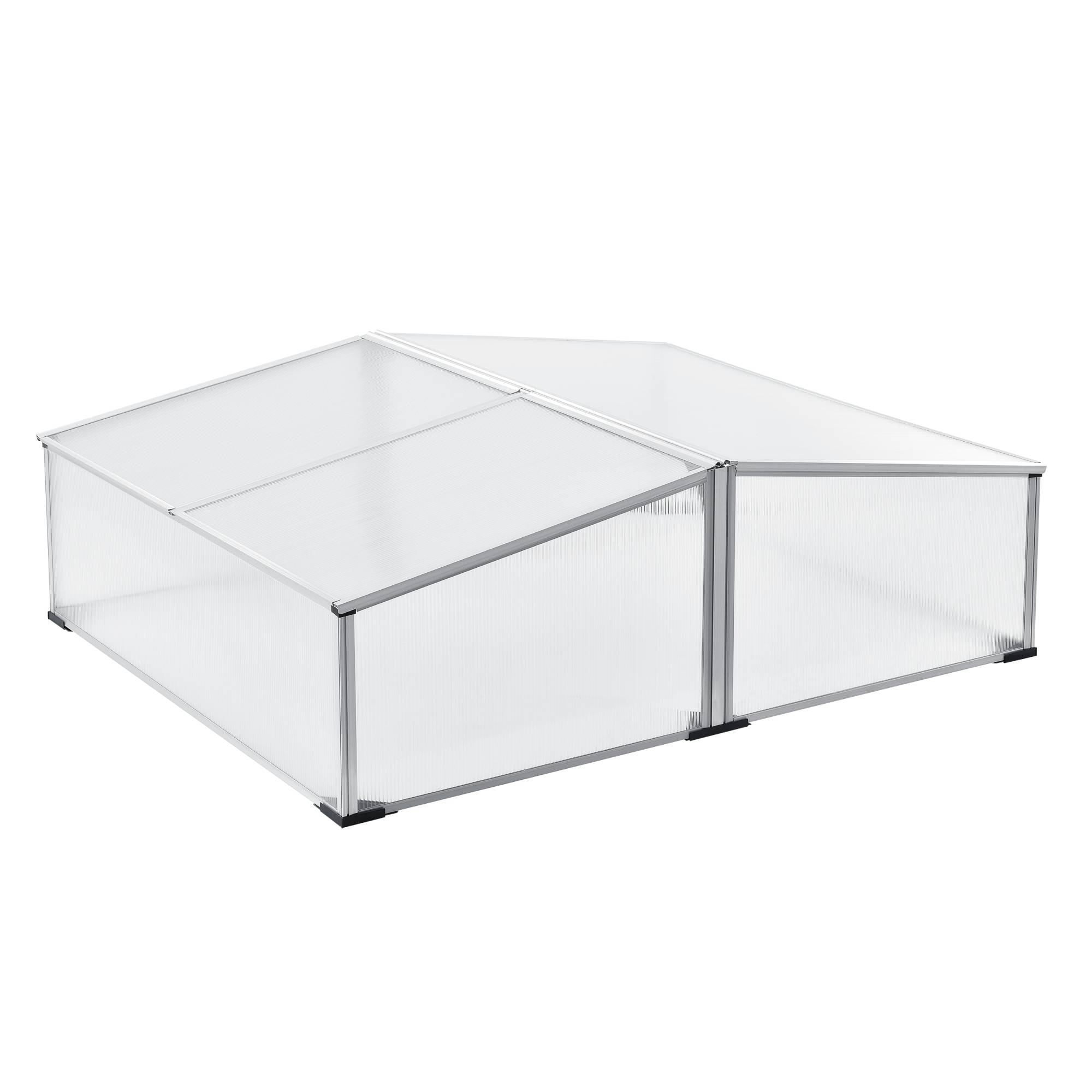 Châssis de Jardin Mossel Double Relevable Polycarbonate 100x120x40 cm [en.casa] - Image 2