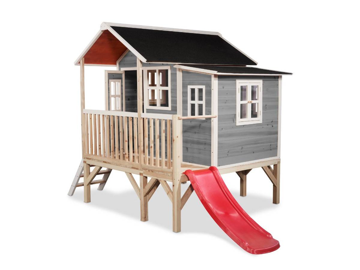 Exit Toys - Maisonnette en bois pour enfants Loft 350 Gris - Exit Toys - Imagen 2