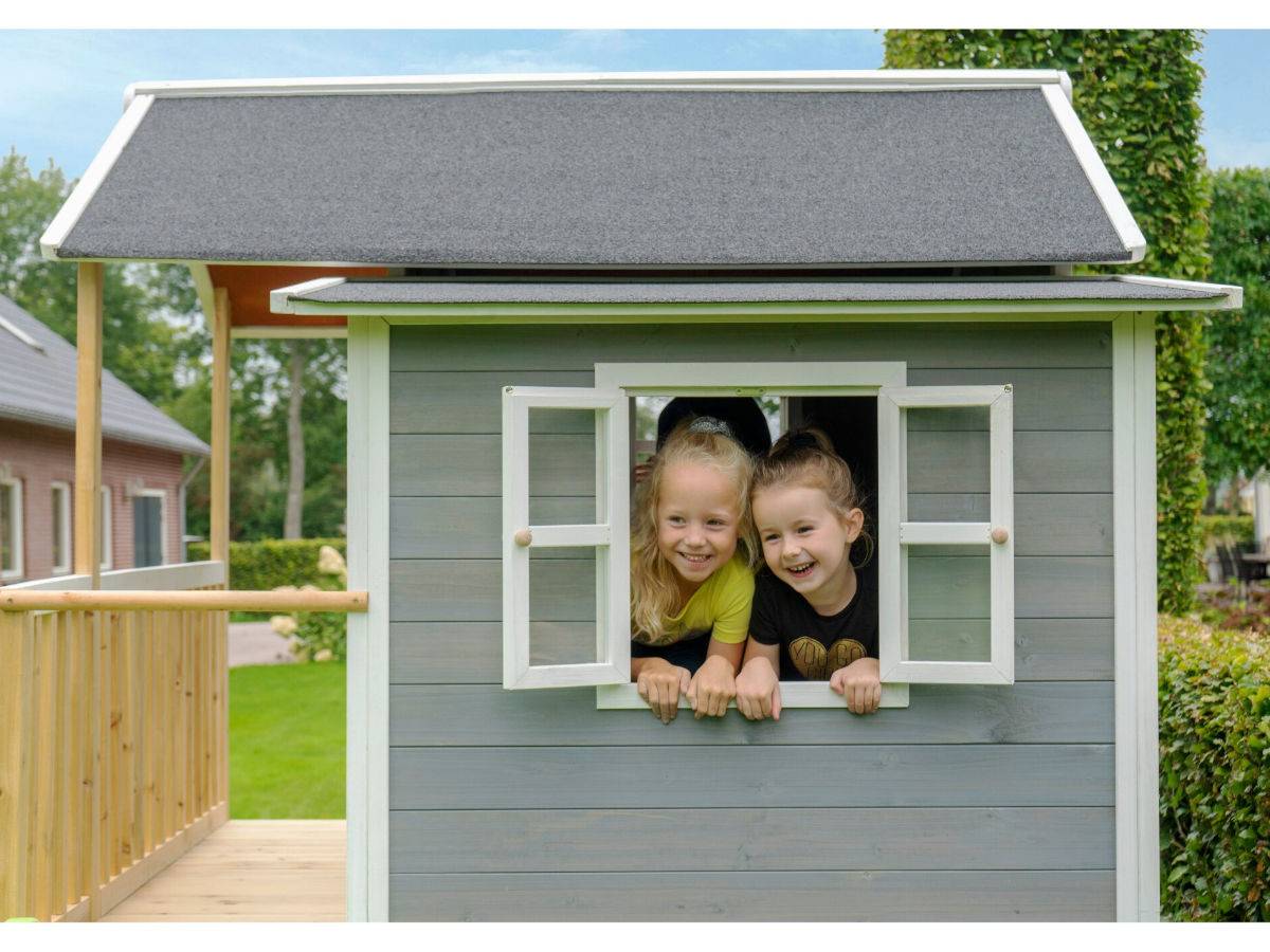 Exit Toys - Maisonnette en bois pour enfants Loft 350 Gris - Exit Toys - Imagen 5