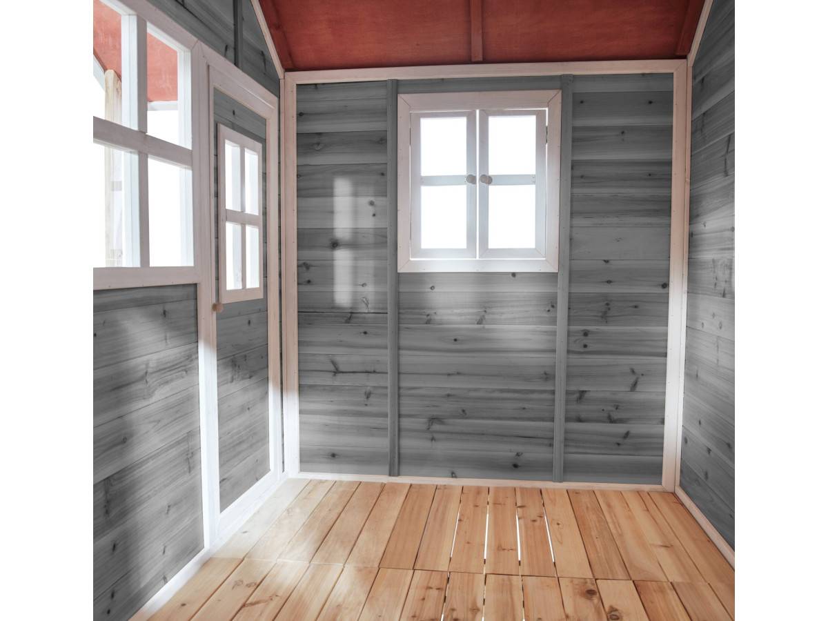 Exit Toys - Maisonnette en bois pour enfants Loft 350 Gris - Exit Toys - Imagen 4