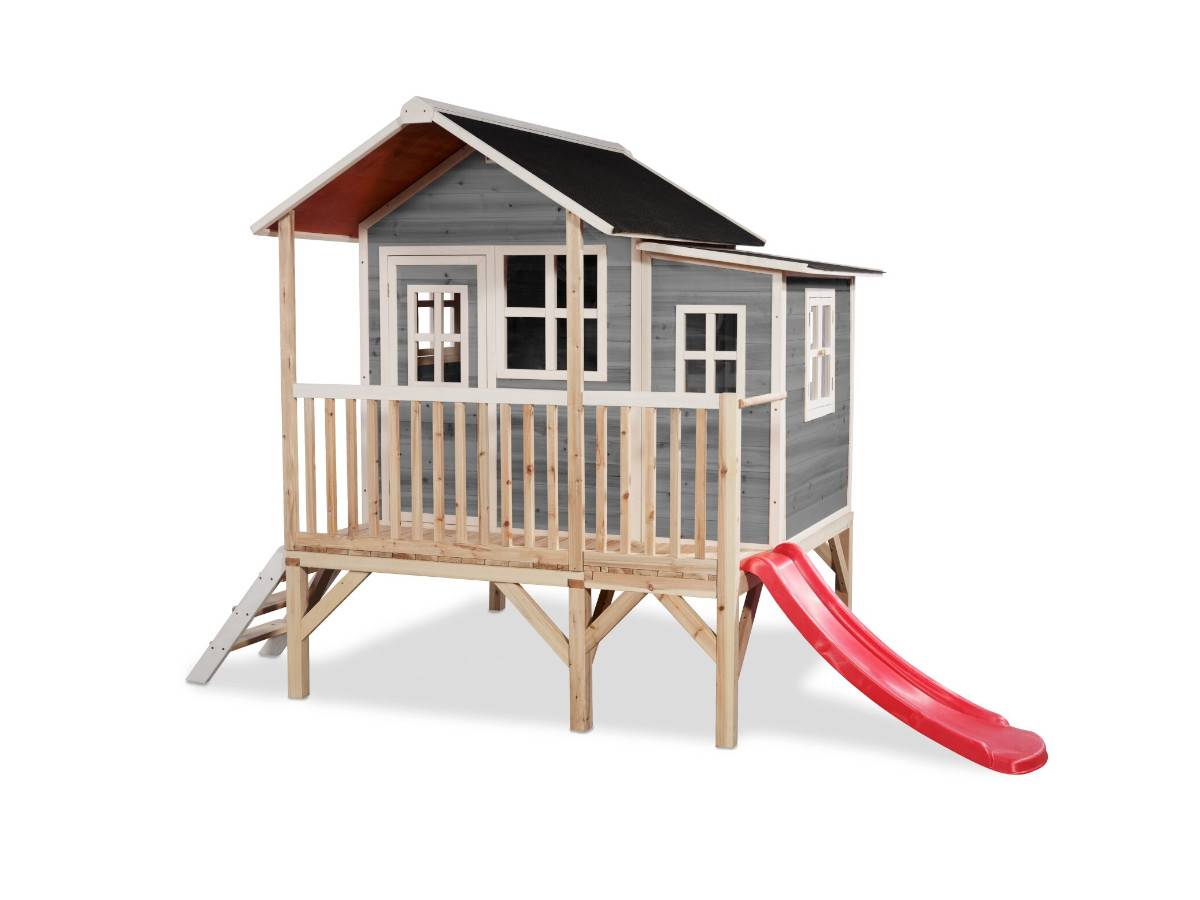 Exit Toys - Maisonnette en bois pour enfants Loft 350 Gris - Exit Toys - Imagen 1