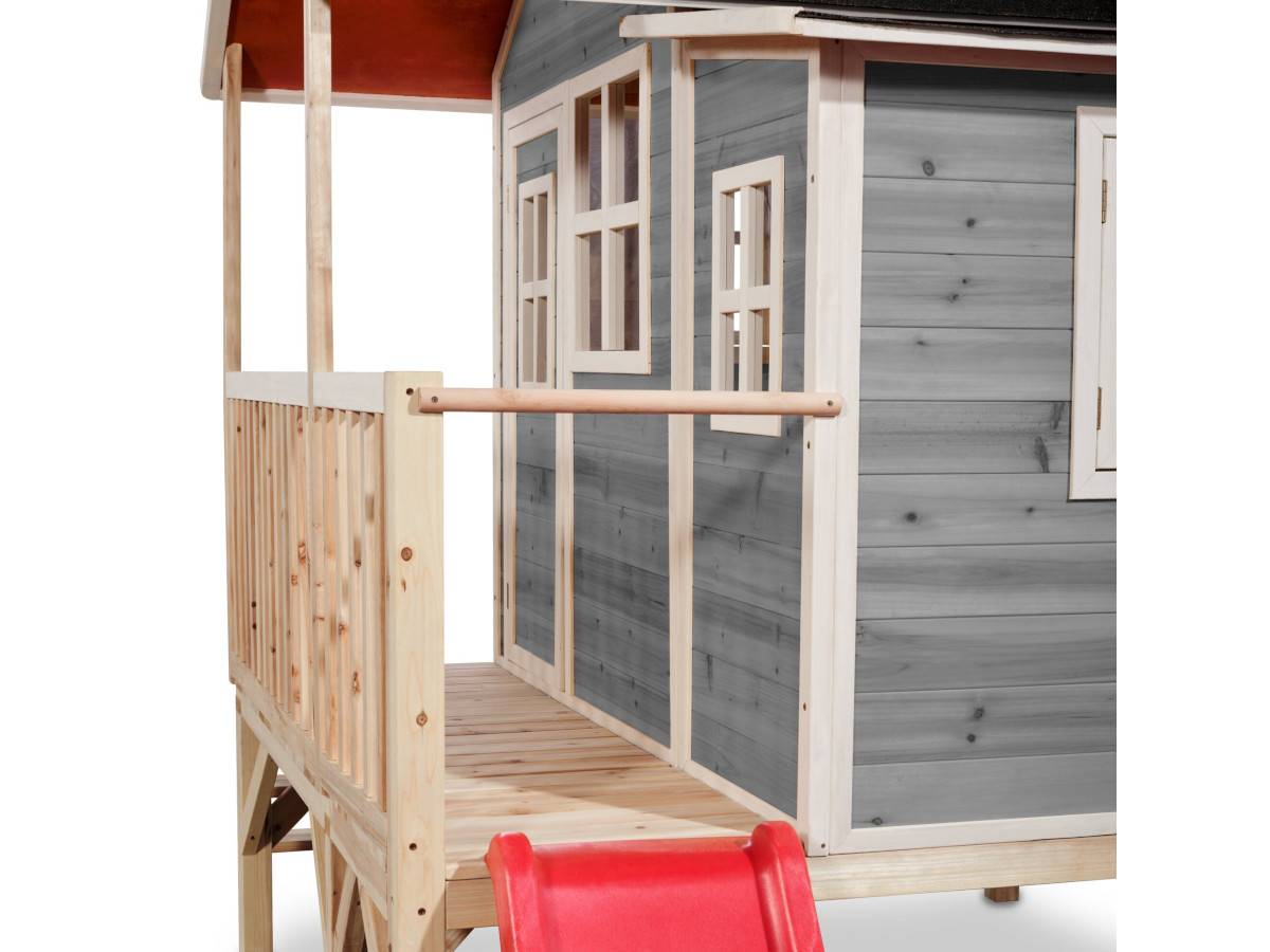 Exit Toys - Maisonnette en bois pour enfants Loft 350 Gris - Exit Toys - Imagen 3