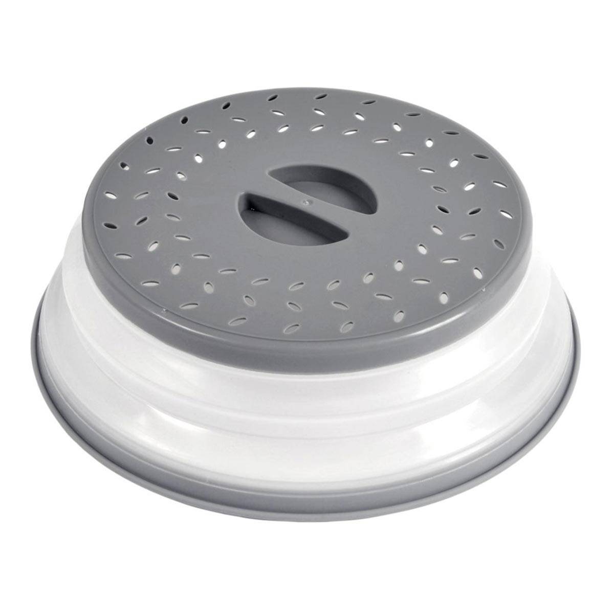 Couvercle Micro-Ondes Rétractable "Merle" 27cm Anthracite - Image 1