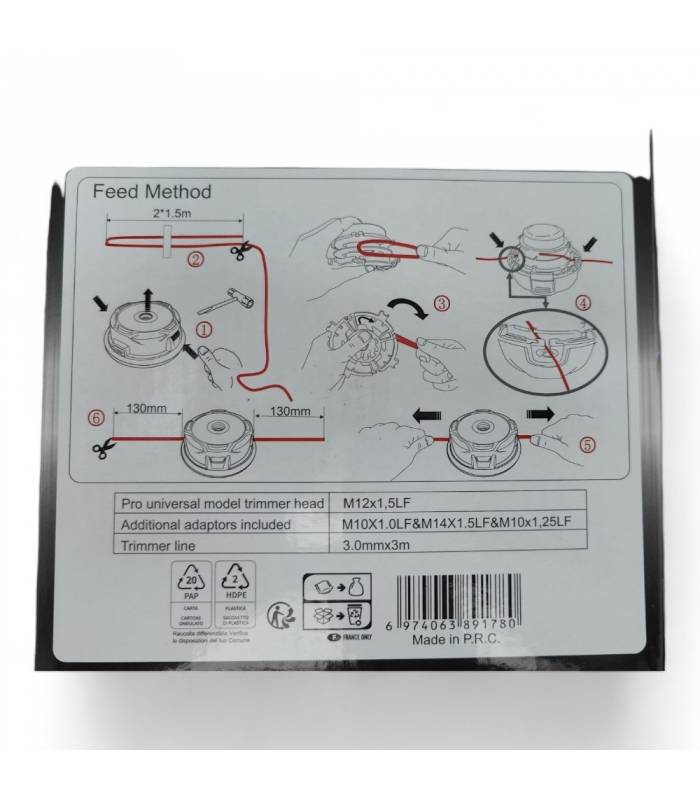 Tête de débroussailleuse universelle Tap n' Go qualité professionnelle Dunsch fil 3mm 7308002 - Imagen 5