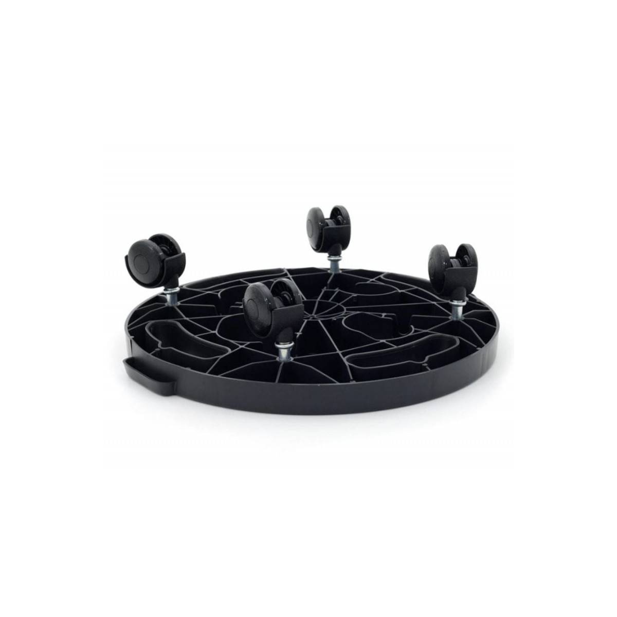 Support à Roulettes Rond diamètre 30 x 7 cm 4 roues - Porte Plante, Pot de Fleurs 170 kg max - Polypropylene Anti Choc KZ GARDEN - Image 4
