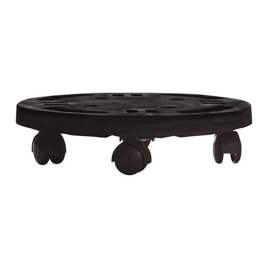 Support à Roulettes Rond diamètre 30 x 7 cm 4 roues - Porte Plante, Pot de Fleurs 170 kg max - Polypropylene Anti Choc KZ GARDEN - Image 6
