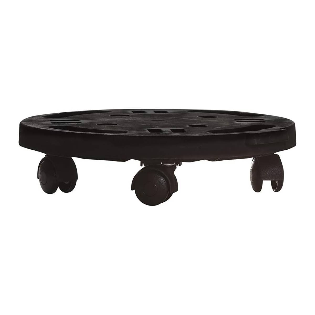 Support à Roulettes Rond diamètre 30 x 7 cm 4 roues - Porte Plante, Pot de Fleurs 170 kg max - Polypropylene Anti Choc KZ GARDEN - Image 6