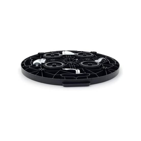 Support à Roulettes Rond diamètre 30 x 7 cm 4 roues - Porte Plante, Pot de Fleurs 170 kg max - Polypropylene Anti Choc KZ GARDEN - Image 5