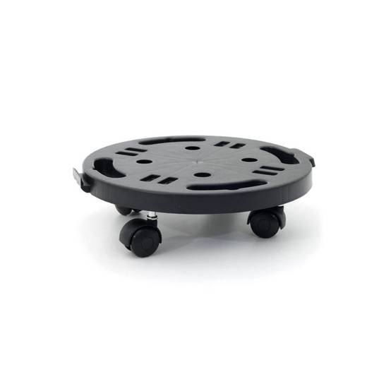 Support à Roulettes Rond diamètre 30 x 7 cm 4 roues - Porte Plante, Pot de Fleurs 170 kg max - Polypropylene Anti Choc KZ GARDEN - Image 3