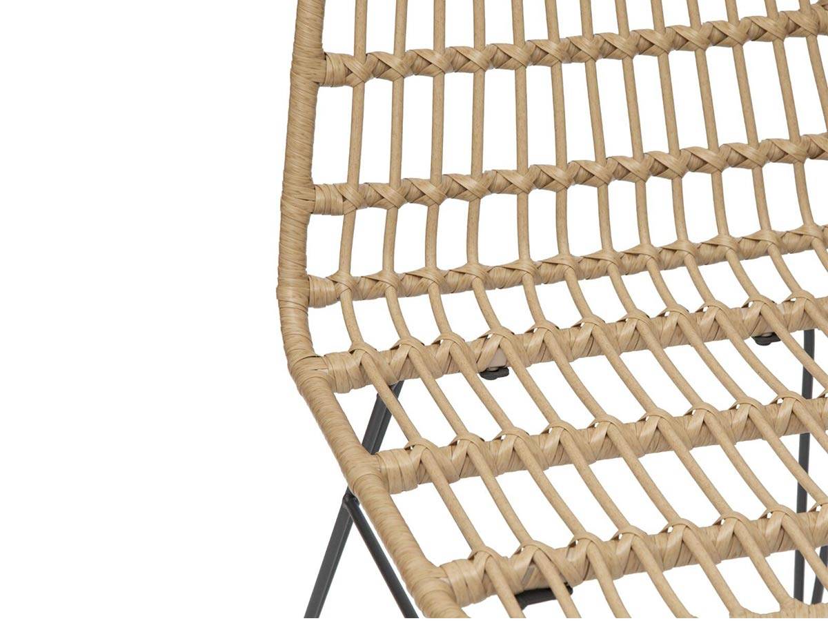 Hesperide - Lot de 2 chaises de jardin en résine tressée Lambada Sesame - Hespéride - Imagen 4