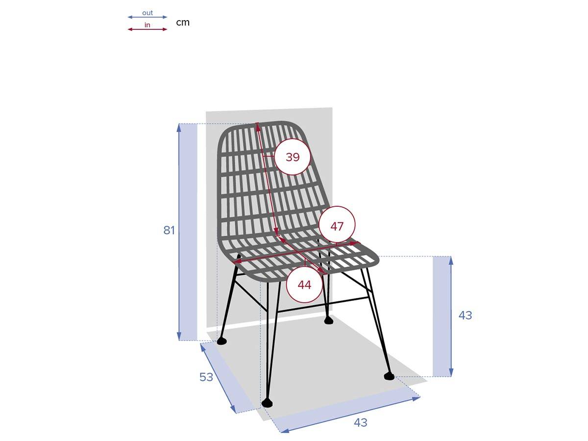 Hesperide - Lot de 2 chaises de jardin en résine tressée Lambada Sesame - Hespéride - Imagen 6