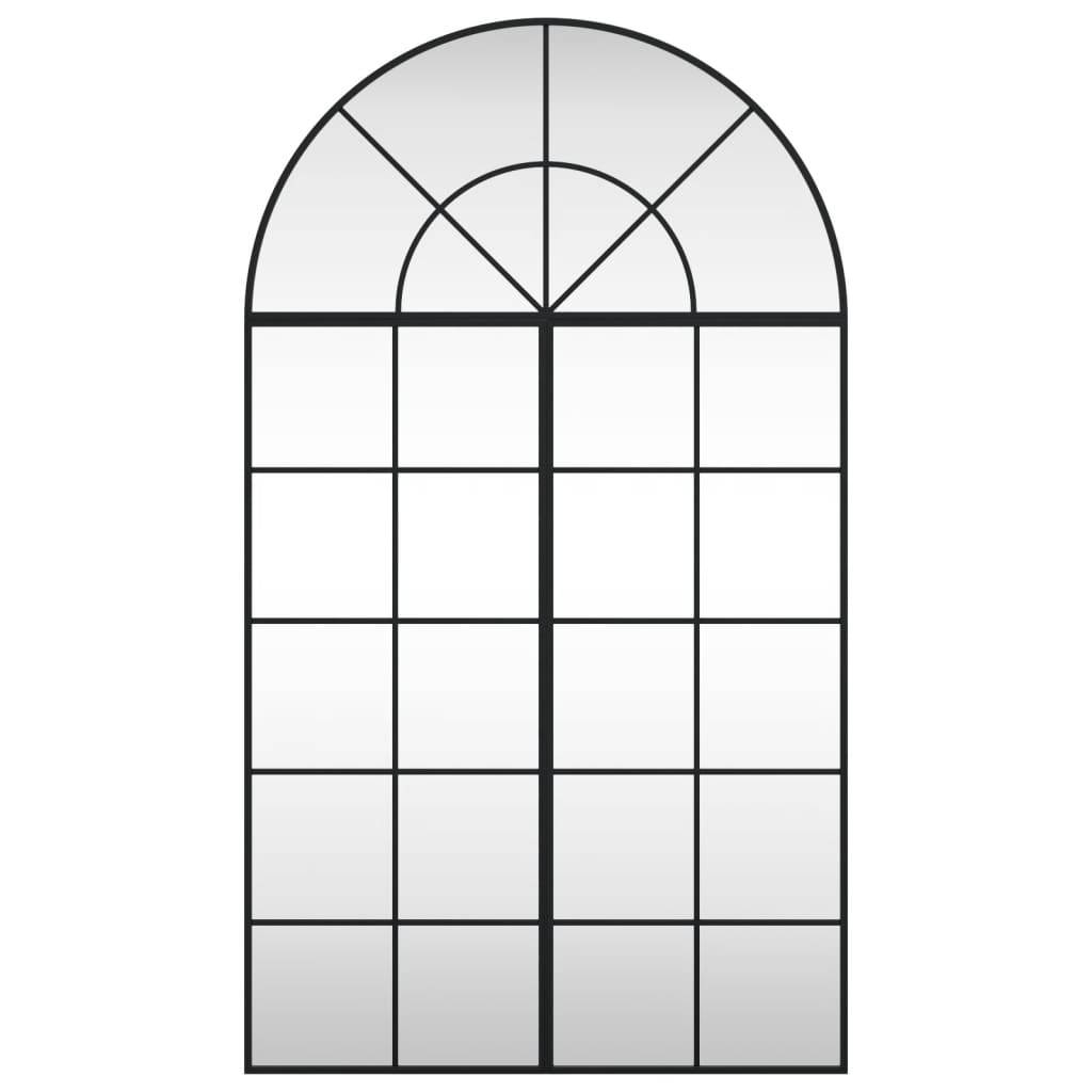 Maison Chic - Miroir mural noir 80x140 cm arche fer Maison Chic - Image 3