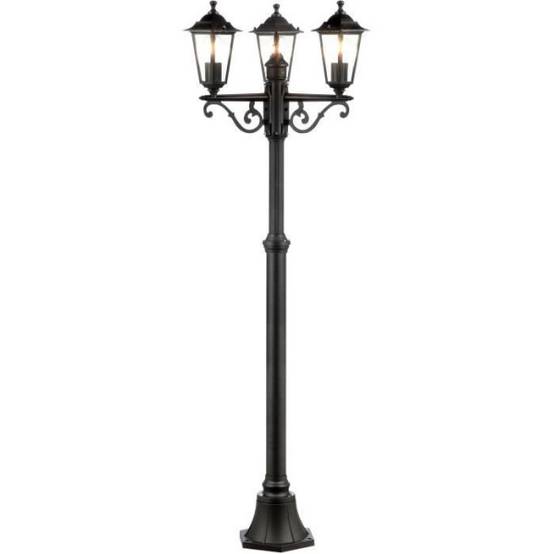 Brilliant - Lampadaire extérieur 3L CARLEEN - BRILLIANT - noir - métal/verre - 200x61cm - IP44 - Image 1