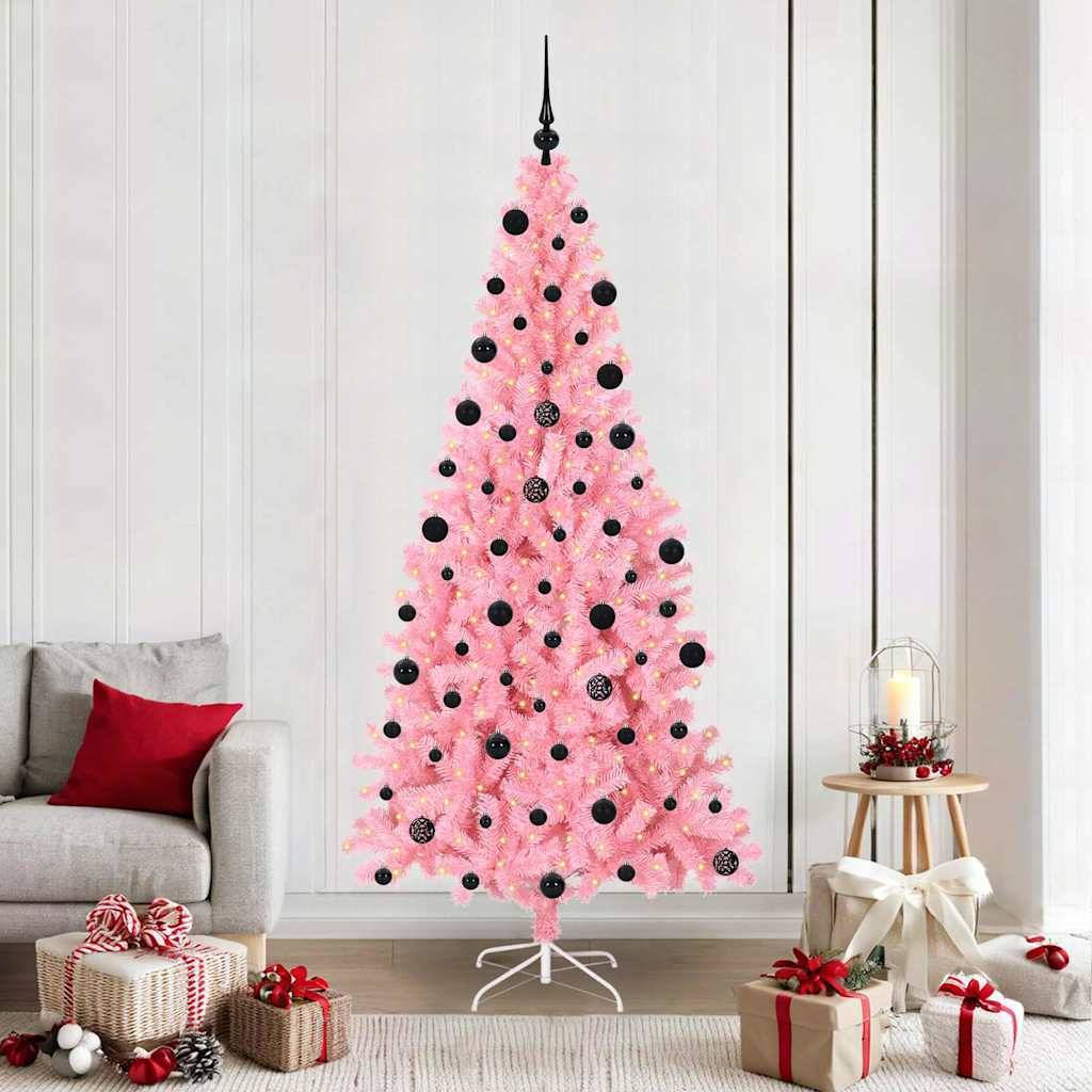 Vidaxl - Sapin de Noël Rose 210 cm PVC vidaXL 3396439 - Image 1