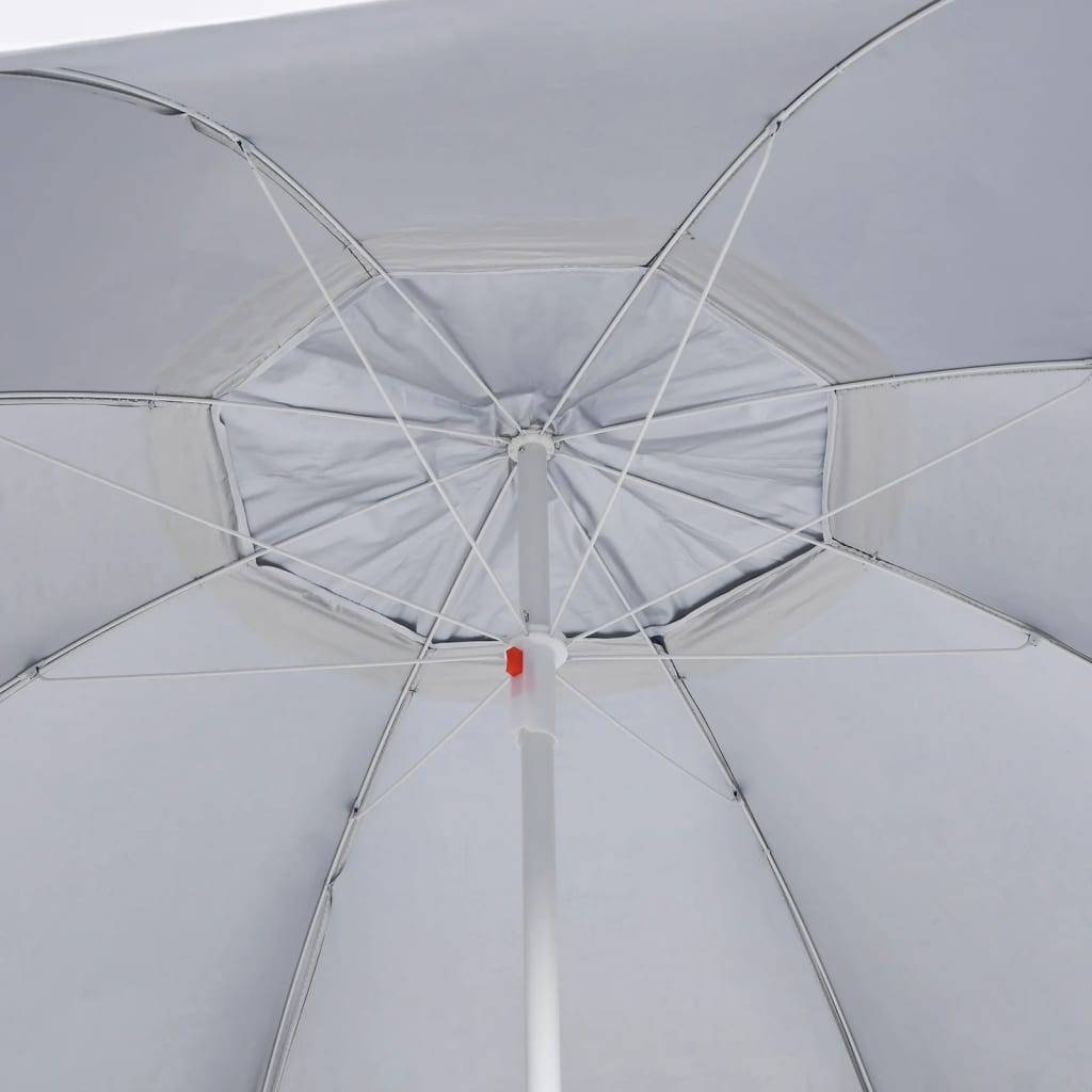 Helloshop26 - Parasol de plage avec parois latérales 215 cm anthracite - Imagen 6