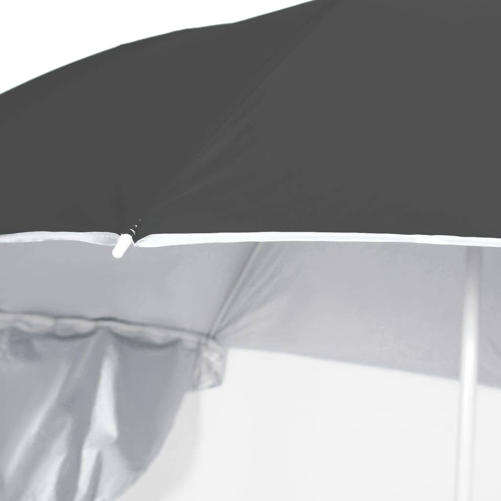 Helloshop26 - Parasol de plage avec parois latérales 215 cm anthracite - Imagen 5